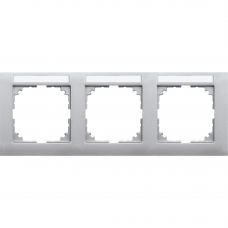 Рамка 3-постова з полем для марк горизонтальна M-Pure SysM алюміній