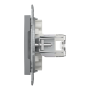 РОЗЕТКА КОМП'ЮТЕРНА RJ45 UTP КАТ.6 ASFORA СТАЛЬ
