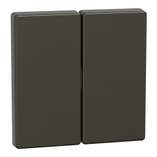 Накладка 2-клавішного вимикача SysD мокко