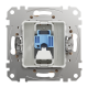 Комп'ютерна розетка, RJ45 CAT6 UTP, Бежева, Sedna Design