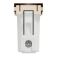 Socket-outlet, New Unica, mechanism, 2P, 10A, European, with shutter, IP3x, glossy, untreated, beige
