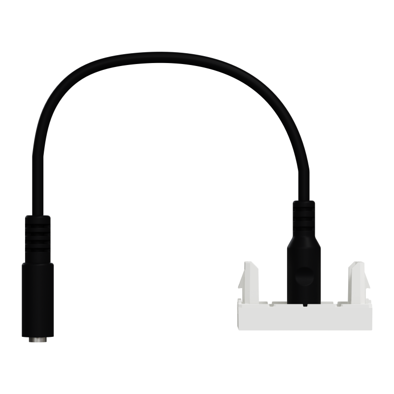 Розетка Minijack 1 модуль білий