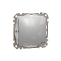 Одноклавішний вимикач, 10АX, IP44, алюміній, Sedna Design & Elements