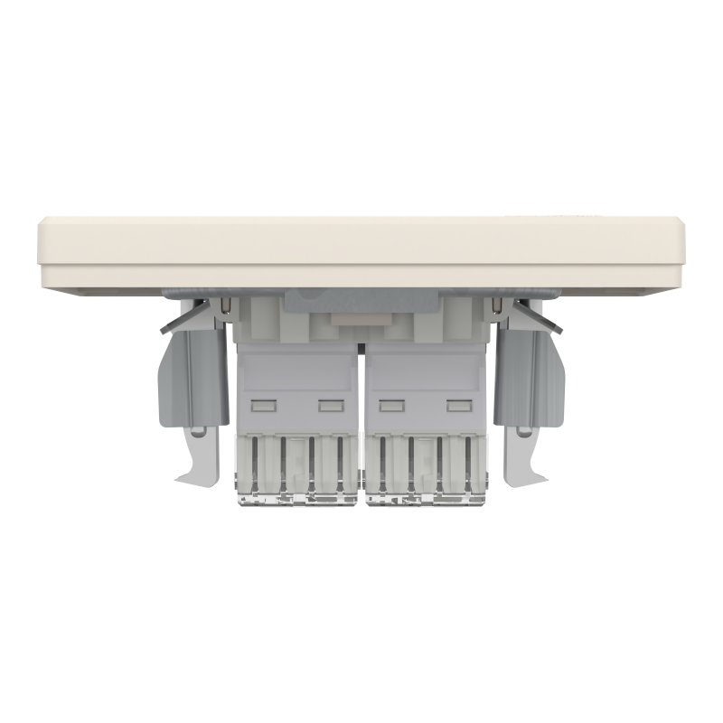 РОЗЕТКА КОМП'ЮТЕРНА RJ45 UTP КАТ.6 ПОДВІЙНА КРЕМ ASFORA