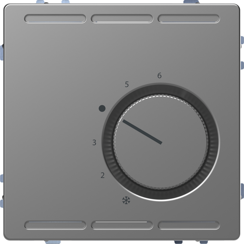 Кімнатний терморегулятор з перемикачем SysD нержавіюча сталь