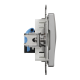 Комп'ютерна розетка, RJ45 CAT6 UTP, Алюміній, Sedna Design