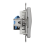 Комп'ютерна розетка, RJ45 CAT6 UTP, Алюміній, Sedna Design