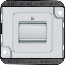 Перемикач 1-клавішний 1 полюс з індикацією 10AX Panzer