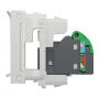 New Unica - 1 x RJ45 socket - 1 m - Cat. 6A - FTP - straight - shutter - white