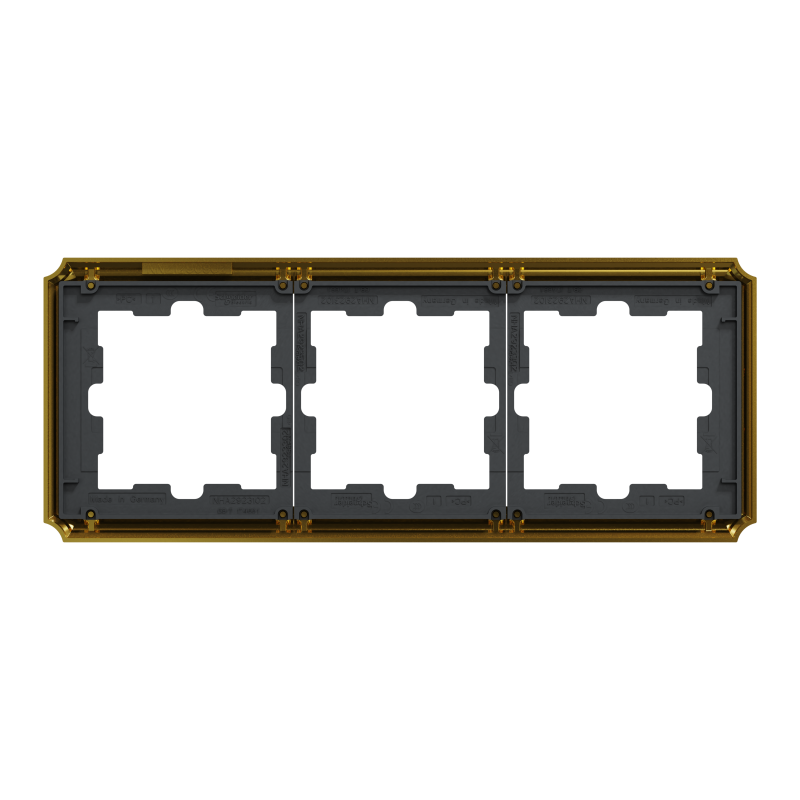 Рамка 3 постова D-Atique, золото 24к