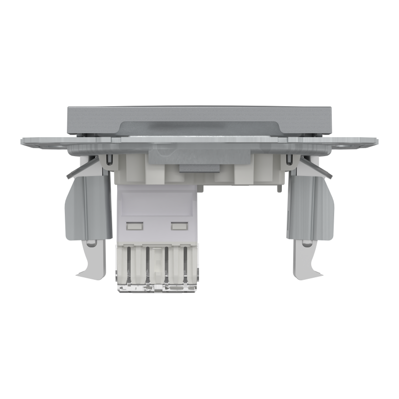РОЗЕТКА КОМП'ЮТЕРНА RJ45 UTP КАТ.6 ASFORA СТАЛЬ