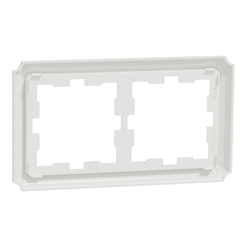 Рамка 2 постова D-Atique, білий лотус