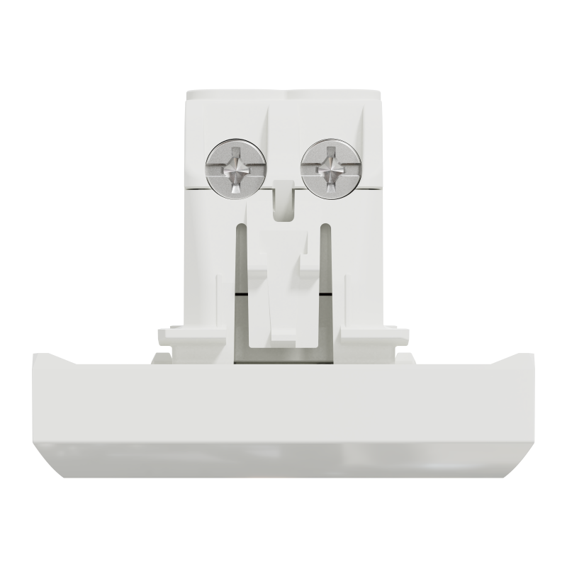 Вимикач 1-клавішний сх. 1 16А, 2 модульний, білий