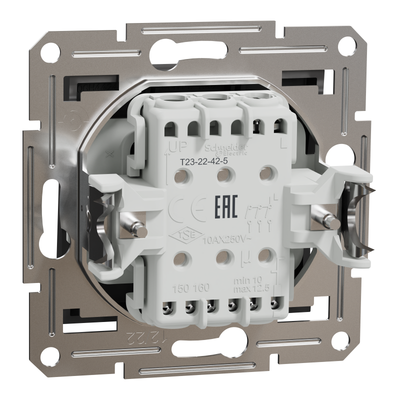 ВИМИКАЧ ТРЬОХКЛАВІШНИЙ АНТРАЦИТ ASFORA