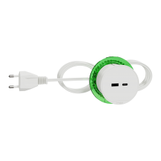 Unica system+, Настільний блок XS з USB типу A та USB типу C, білий