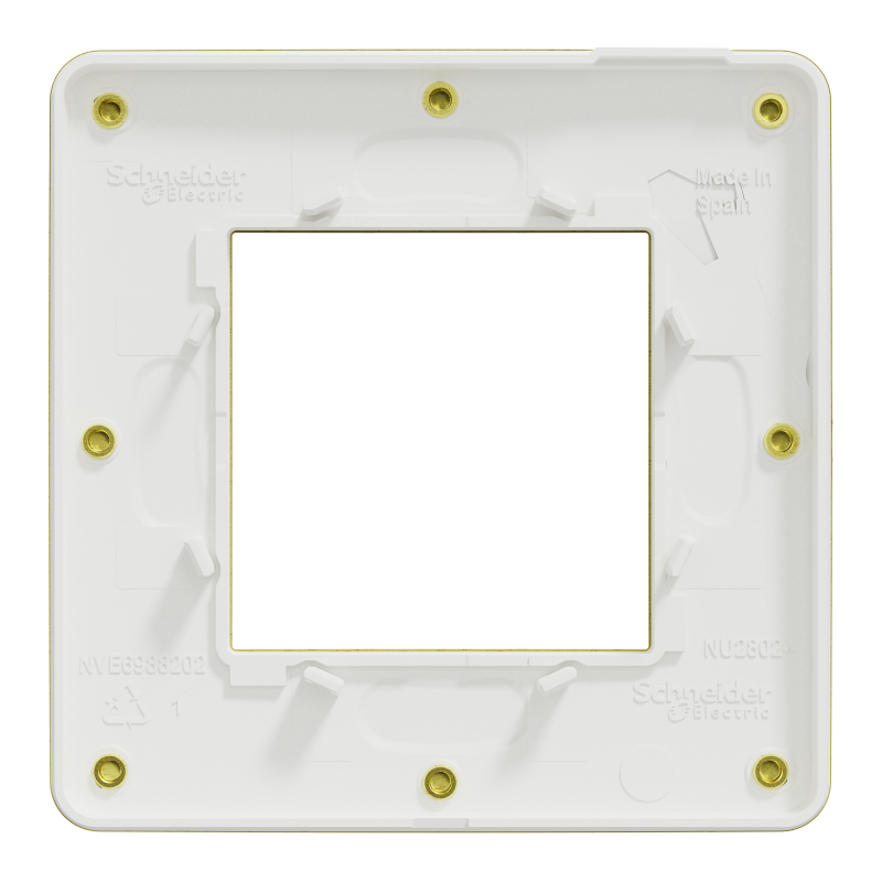 Cover frame, Unica Studio Metal, 1 gang, gold