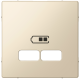 накладка для USB 2,1A беж. Sys M