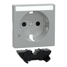 Накладка для розетки з заземленням з мод зах від перенапр SysM алюміній