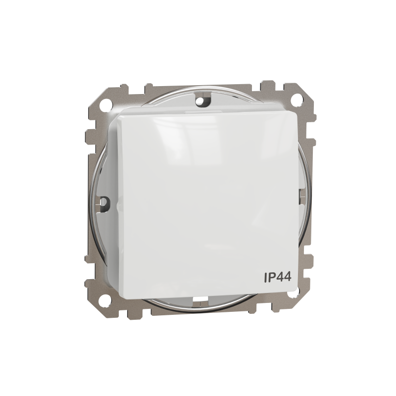 Одноклавішний перемикач IP44 Білий Sedna Design