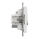 Розетка RJ45 категорія 6 UTP -TV Білий Sedna Design