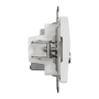 Розетка RJ45 категорія 6 UTP -TV Білий Sedna Design