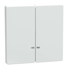 Накладка 2-клавішного вимикача з вікн для підсв SysD білий лотус