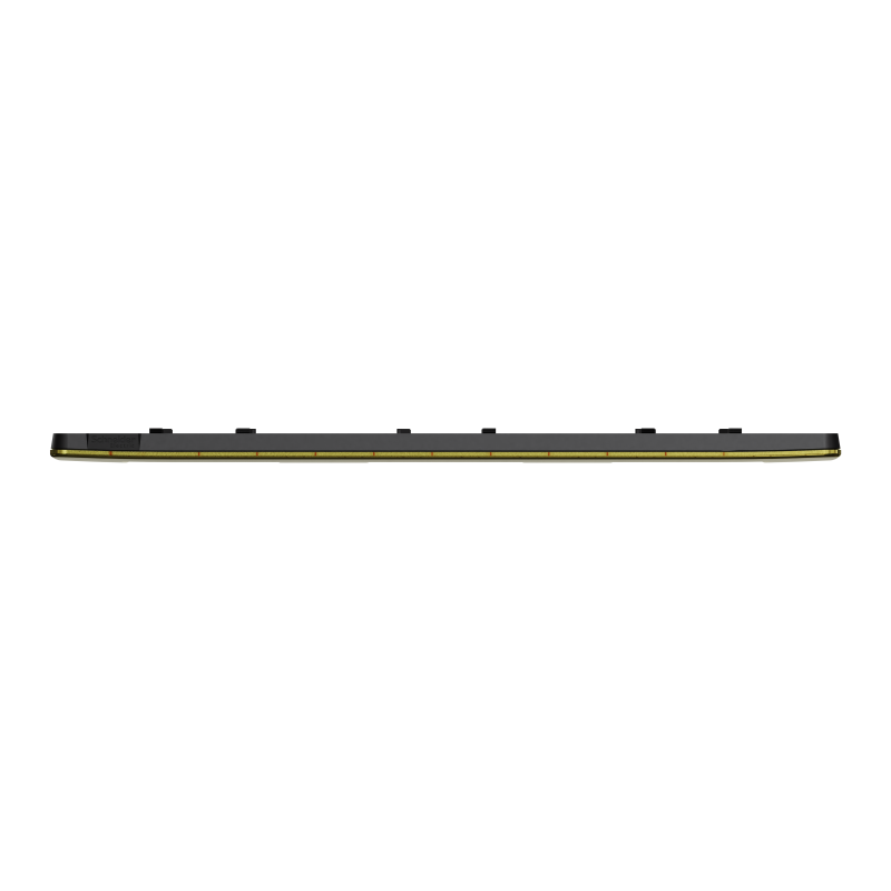 Cover frame, Unica Studio Metal, 3 gangs, gold