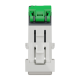 Розетка комп'ютерна RJ45, одинарна, категорія 5 UTP, 1 модуль, білий