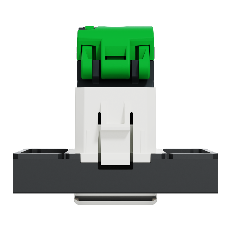 Розетка комп'ютерна RJ45, одинарна категорія 5 UTP, 2 модулі антрацит