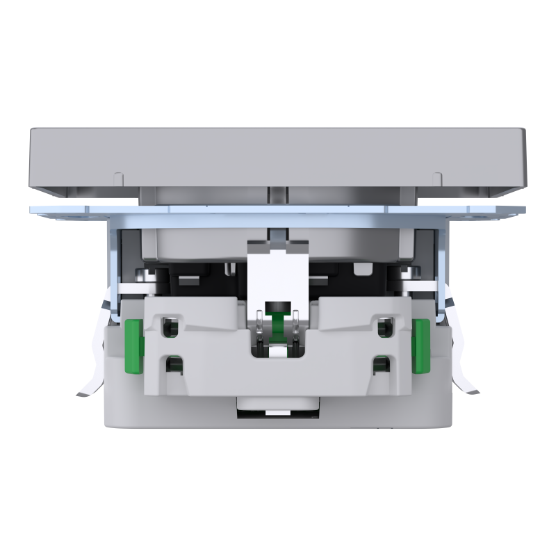 Розетка Schuko з 2 USB 2,4 A Сталь SD