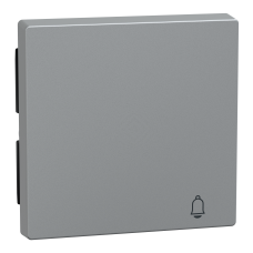 Накладка 1-клавішного вимикача з сим "Дзвінок" SysM алюміній