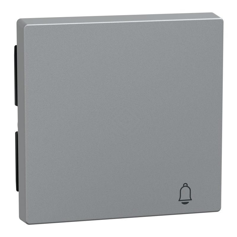 Накладка 1-клавішного вимикача з сим "Дзвінок" SysM алюміній