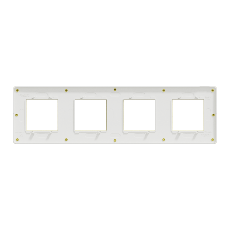 Cover frame, Unica Studio Metal, 4 gangs, gold