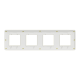 Cover frame, Unica Studio Metal, 4 gangs, gold