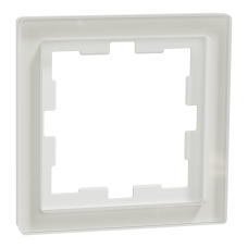 Рамка 1-постова скло D-Life SysD білий кристал