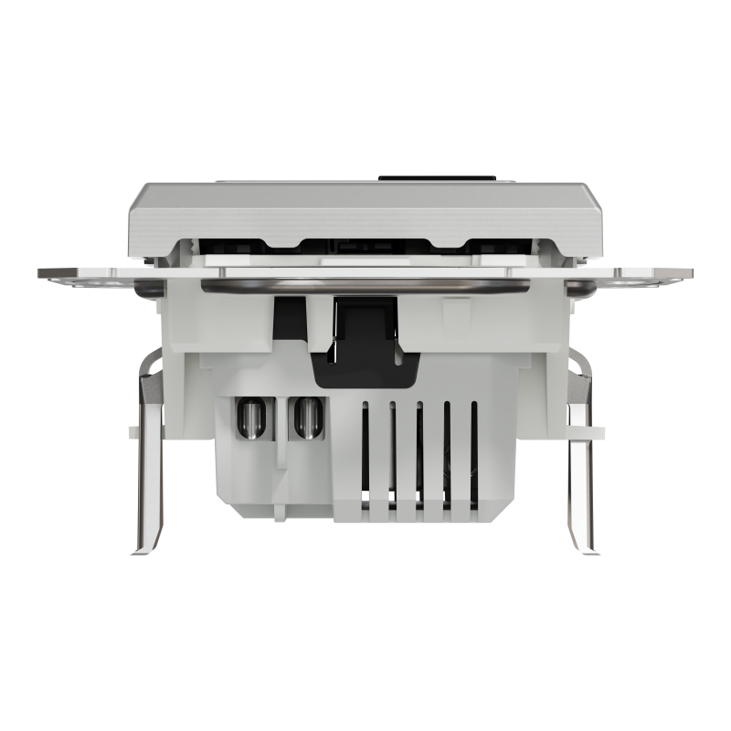 Asfora - double USB charger 2.4 A - aluminium