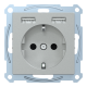 Розетка Schuko з 2 USB 2,4 A алюм. SM