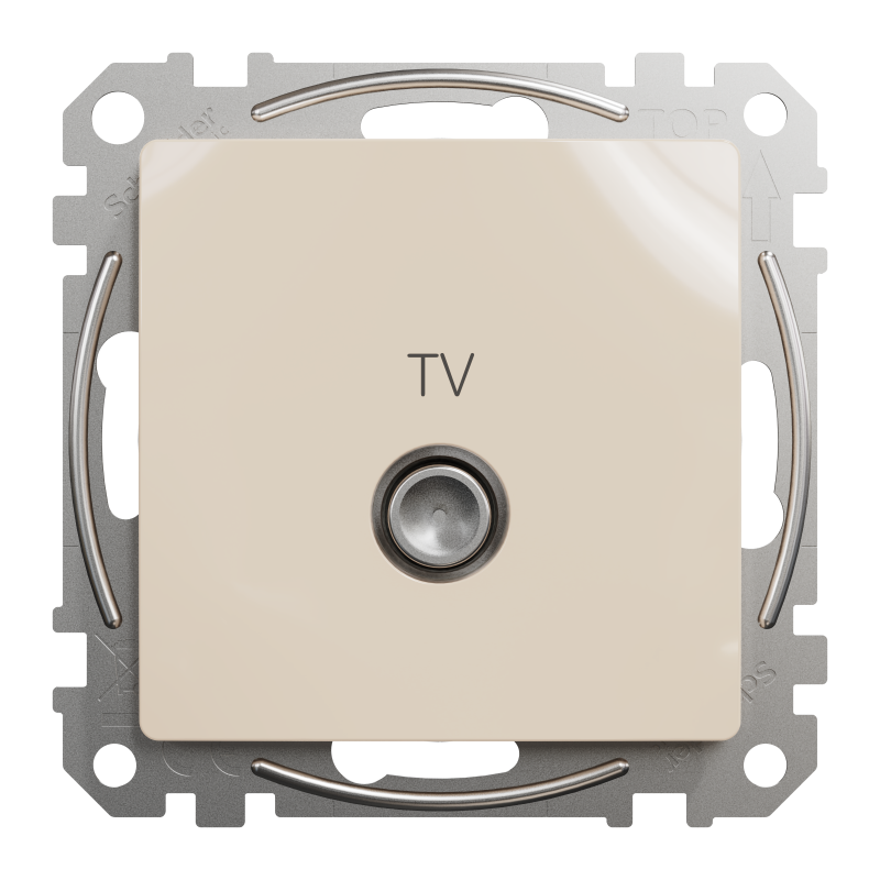 Розетка TV 4DB Cr Sedna Design