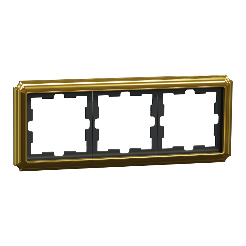Рамка 3 постова D-Atique, золото 24к