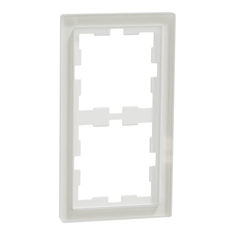 Рамка 2-постова скло D-Life SysD білий кристал