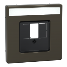 Накладка для TAE / Audio / USB / HDMI роз з полем для марк SysD мокко