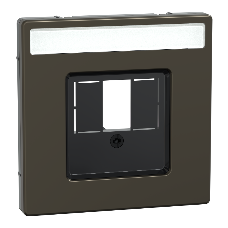 Накладка для TAE / Audio / USB / HDMI роз з полем для марк SysD мокко
