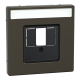 Накладка для TAE / Audio / USB / HDMI роз з полем для марк SysD мокко