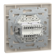 РОЗЕТКА КОМП'ЮТЕРНА RJ45 КАТ. 5Е І ТЕЛЕФОННА РОЗЕТКА RJ12 КРЕМ ASFORA