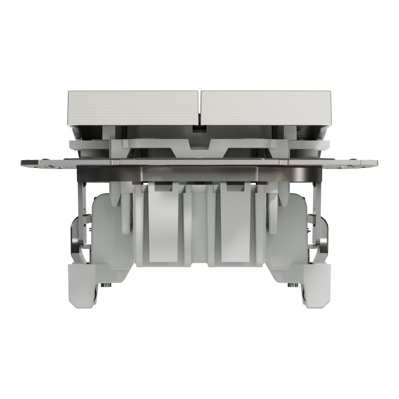 ВИМИКАЧ ДВОКЛАВІШНИЙ САМОЗАЖИМНИЙ ASFORA БРОНЗА