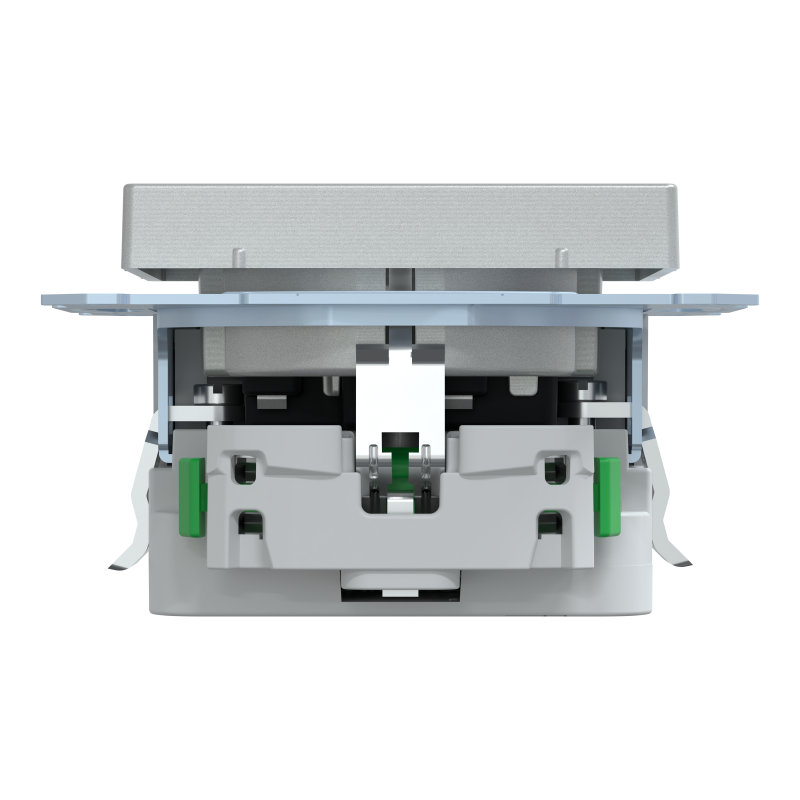 Розетка Schuko з 2 USB 2,4 A алюм. SM