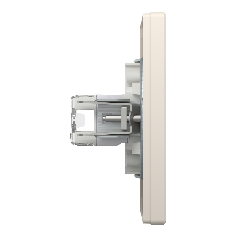 РОЗЕТКА КОМП'ЮТЕРНА RJ45 КАТ. 5Е І ТЕЛЕФОННА РОЗЕТКА RJ12 КРЕМ ASFORA