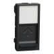 Центральна плата RJ45Keystone/Systimax 1 модуль антрацит
