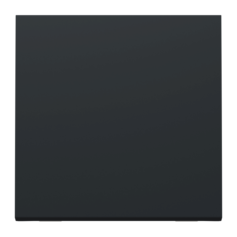 Вимикач 1-клавішний кнопковий схема 1, 10А, 2 модулі антрацит