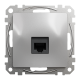 Комп'ютерна розетка, RJ45 CAT6 UTP, Алюміній, Sedna Design